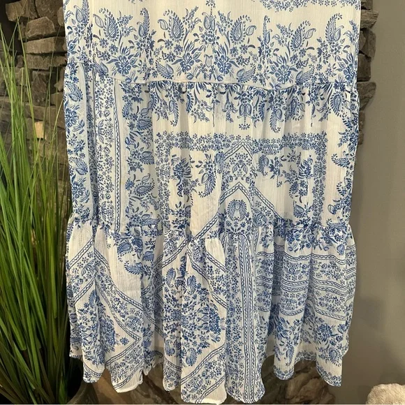 Calvin Klein Blue & White Dress Women’s Size 6 - Picture 2 of 6